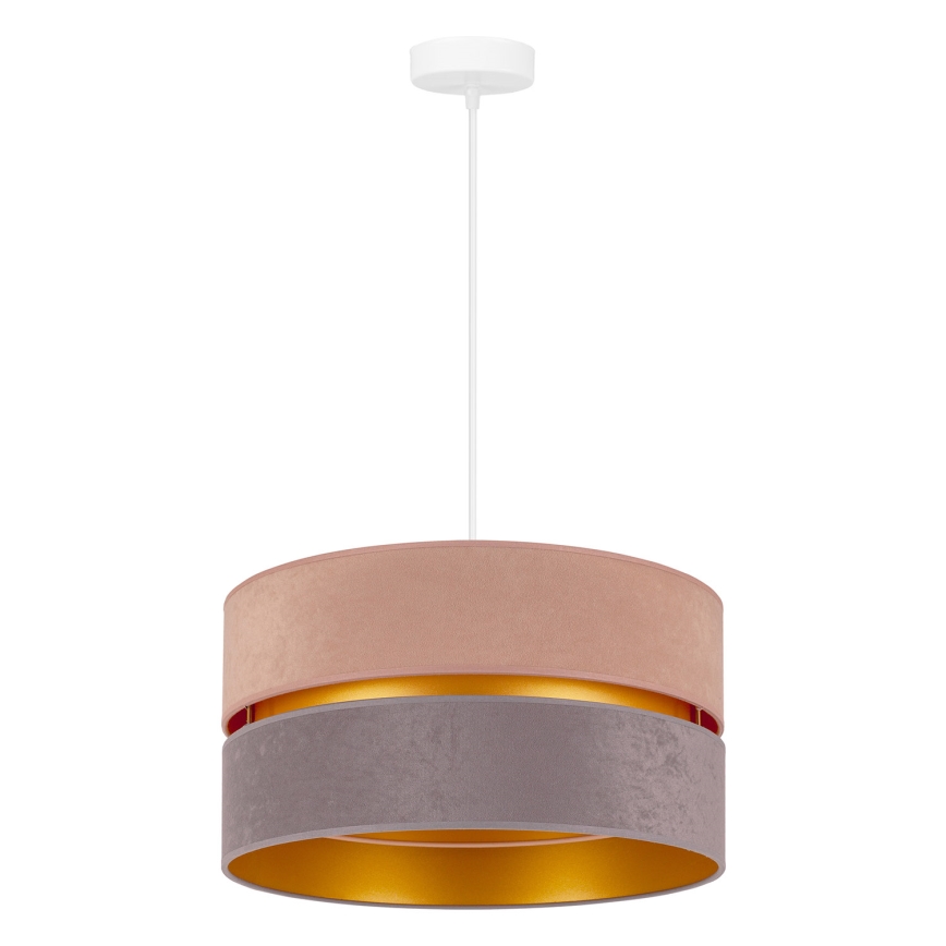 Duolla - Luster na sajli DUO 1xE27/15W/230V pr. 40 cm bež-siva