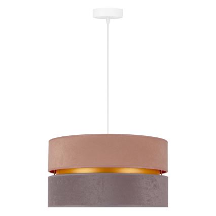 Duolla - Luster na sajli DUO 1xE27/15W/230V pr. 40 cm bež-siva