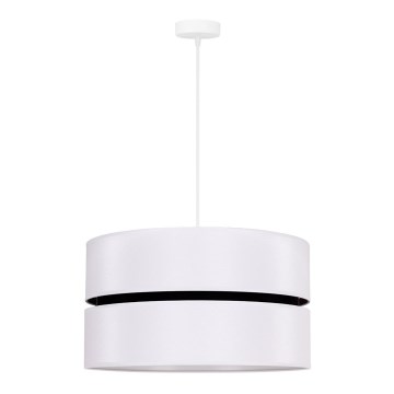 Duolla - Luster na sajli DUO 1xE27/15W/230V pr. 40 cm bijela/crna