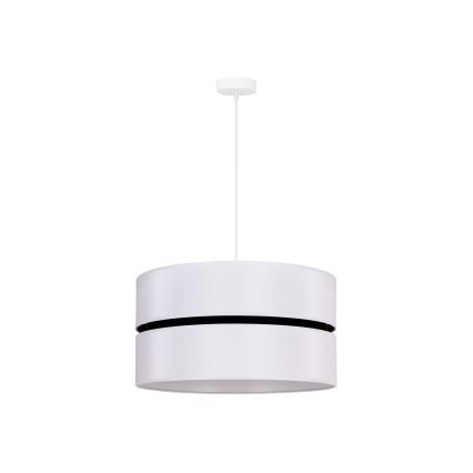 Duolla - Luster na sajli DUO 1xE27/15W/230V pr. 40 cm bijela/crna