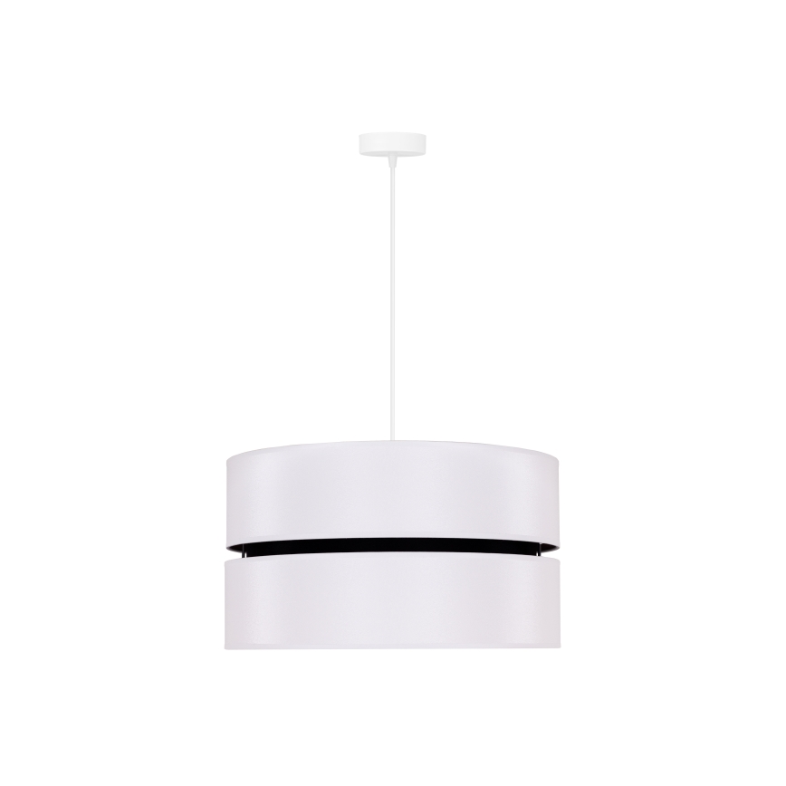 Duolla - Luster na sajli DUO 1xE27/15W/230V pr. 40 cm bijela/crna