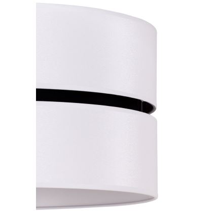 Duolla - Luster na sajli DUO 1xE27/15W/230V pr. 40 cm bijela/crna
