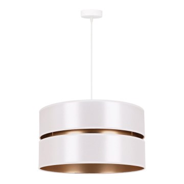 Duolla - Luster na sajli DUO 1xE27/15W/230V pr. 40 cm bijela/zlatna