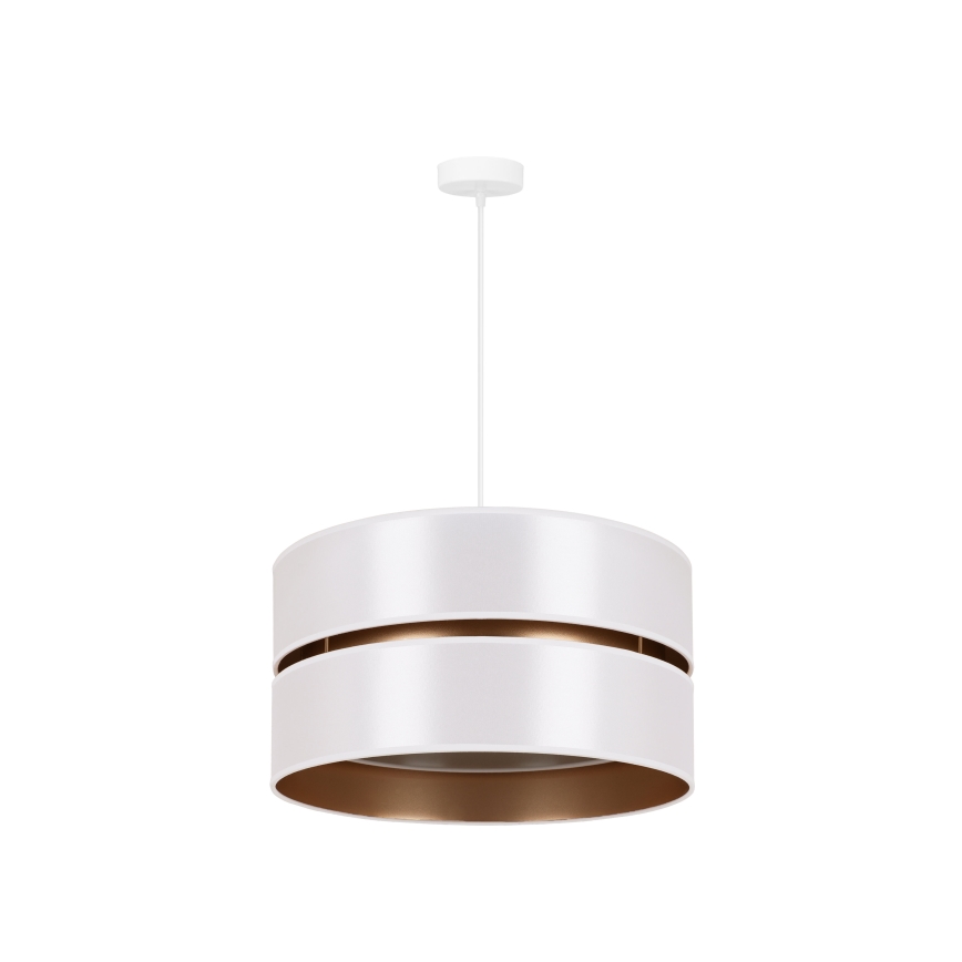 Duolla - Luster na sajli DUO 1xE27/15W/230V pr. 40 cm bijela/zlatna
