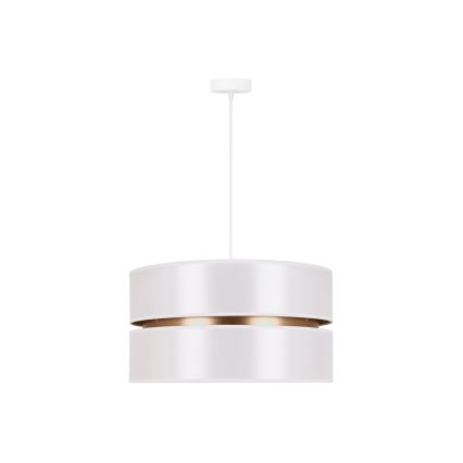 Duolla - Luster na sajli DUO 1xE27/15W/230V pr. 40 cm bijela/zlatna