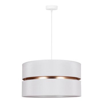 Duolla - Luster na sajli DUO 1xE27/15W/230V pr. 40 cm bijela/zlatna