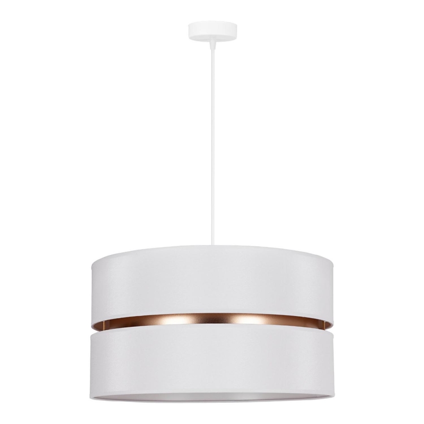 Duolla - Luster na sajli DUO 1xE27/15W/230V pr. 40 cm bijela/zlatna
