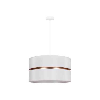 Duolla - Luster na sajli DUO 1xE27/15W/230V pr. 40 cm bijela/zlatna