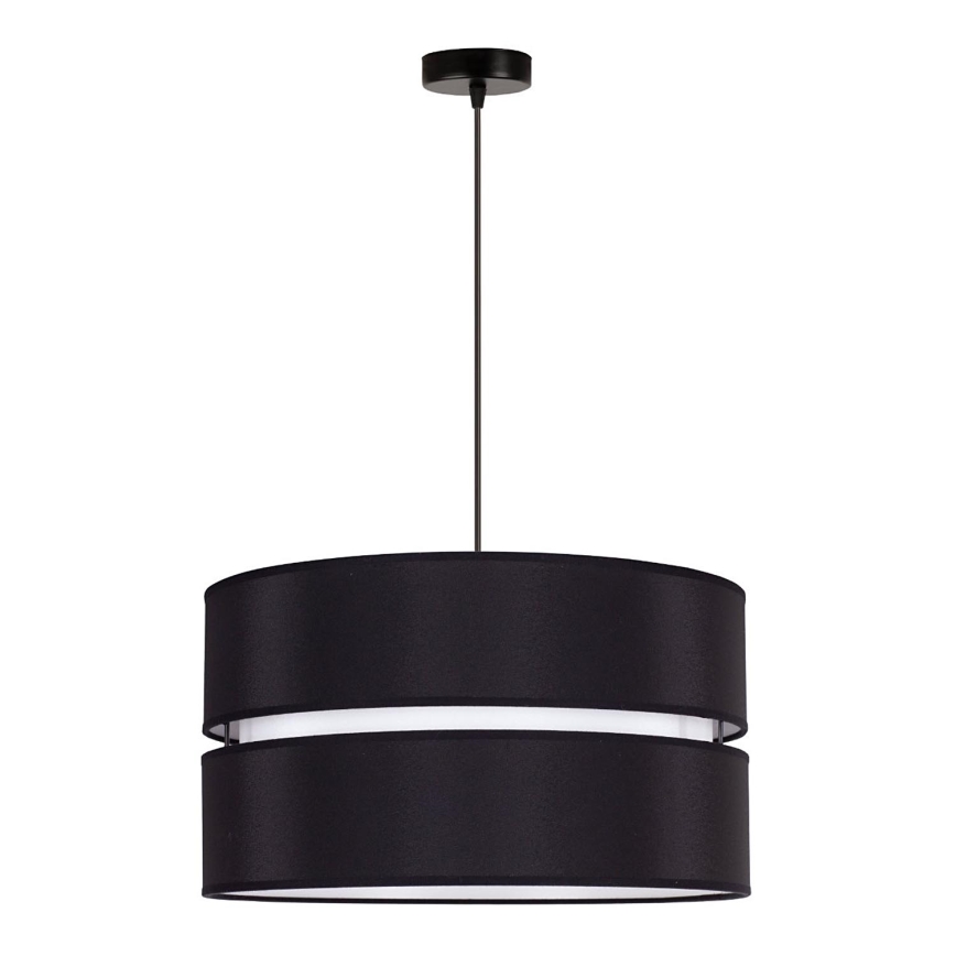 Duolla - Luster na sajli DUO 1xE27/15W/230V pr. 40 cm crna/bijela