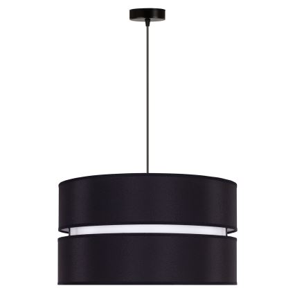 Duolla - Luster na sajli DUO 1xE27/15W/230V pr. 40 cm crna/bijela