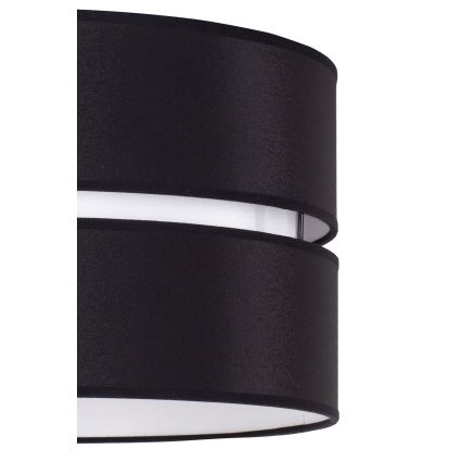 Duolla - Luster na sajli DUO 1xE27/15W/230V pr. 40 cm crna/bijela