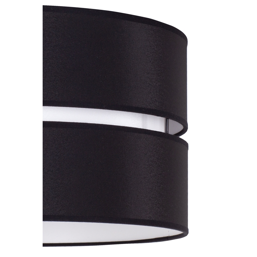 Duolla - Luster na sajli DUO 1xE27/15W/230V pr. 40 cm crna/bijela