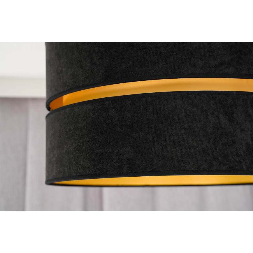Duolla - Luster na sajli DUO 1xE27/15W/230V pr. 40 cm crna/zlatna