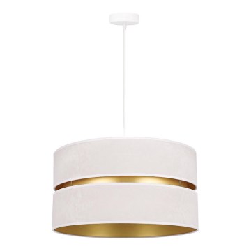 Duolla - Luster na sajli DUO 1xE27/15W/230V pr. 40 cm krem/zlatna