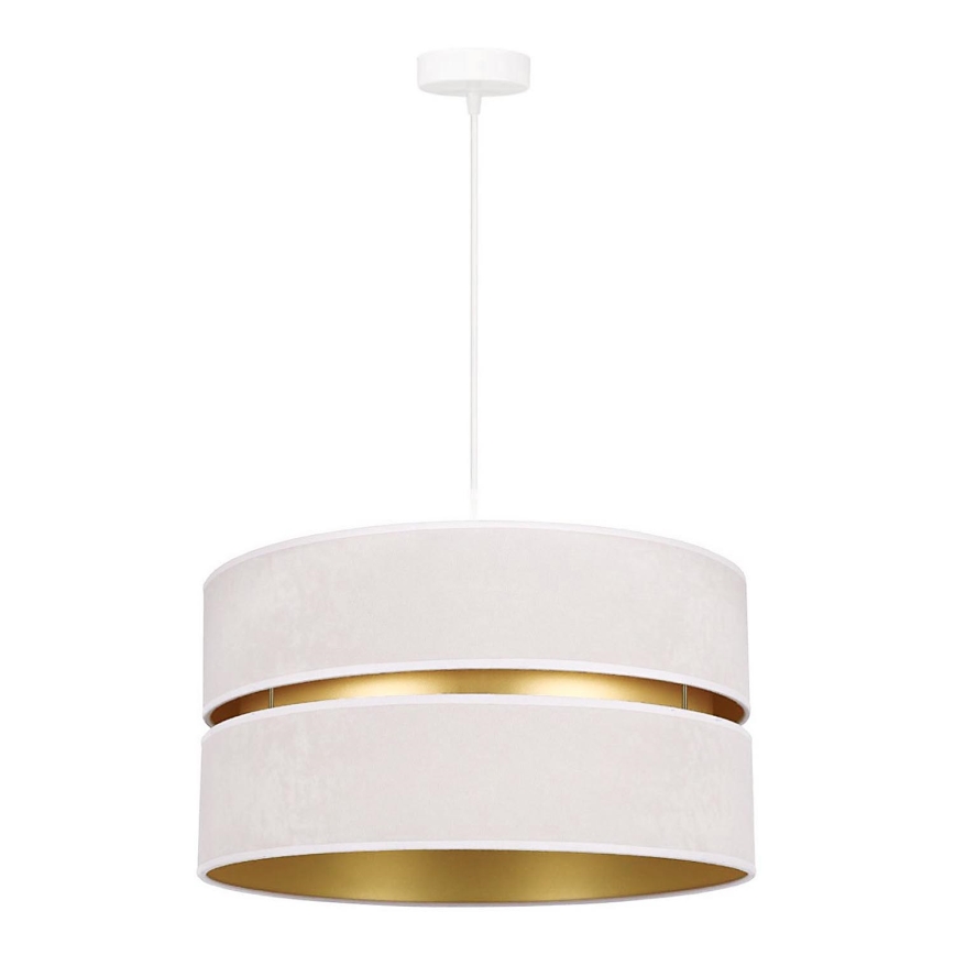 Duolla - Luster na sajli DUO 1xE27/15W/230V pr. 40 cm krem/zlatna