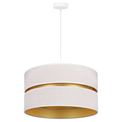 Duolla - Luster na sajli DUO 1xE27/15W/230V pr. 40 cm krem/zlatna