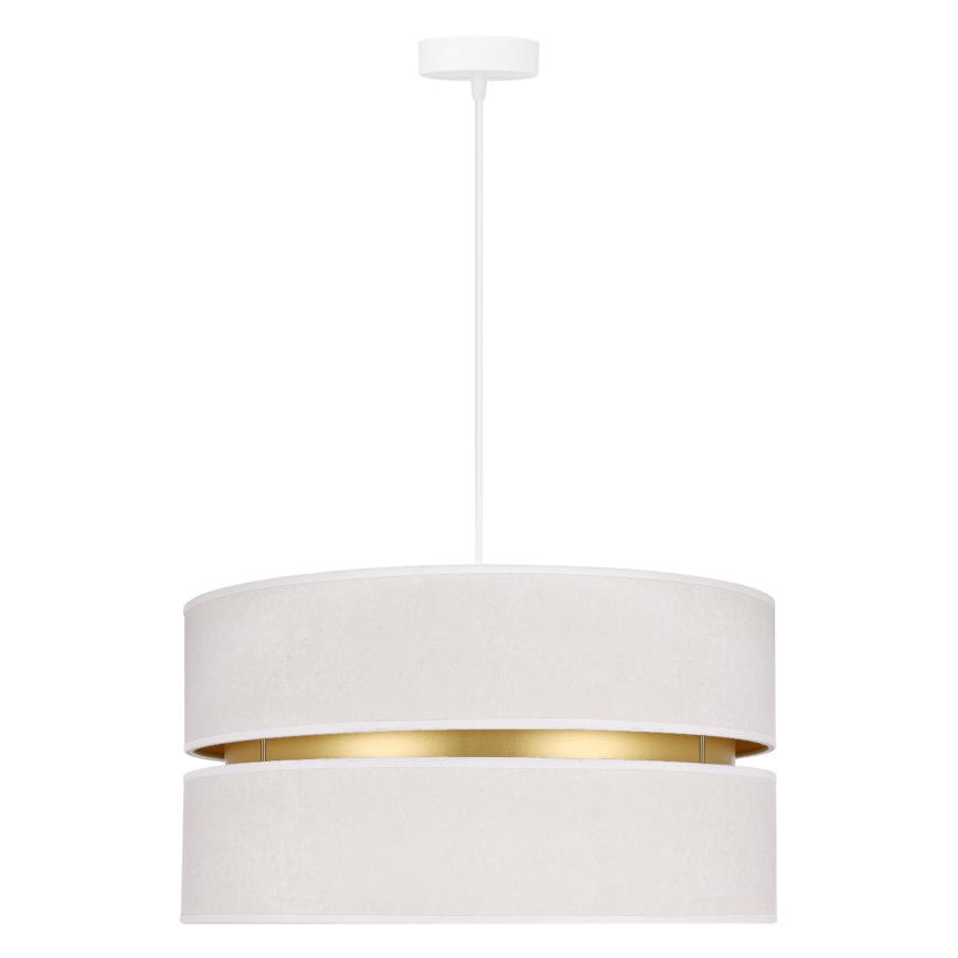 Duolla - Luster na sajli DUO 1xE27/15W/230V pr. 40 cm krem/zlatna