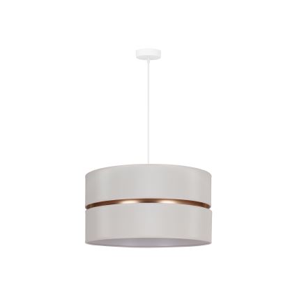 Duolla - Luster na sajli DUO 1xE27/15W/230V pr. 40 cm krem/zlatna