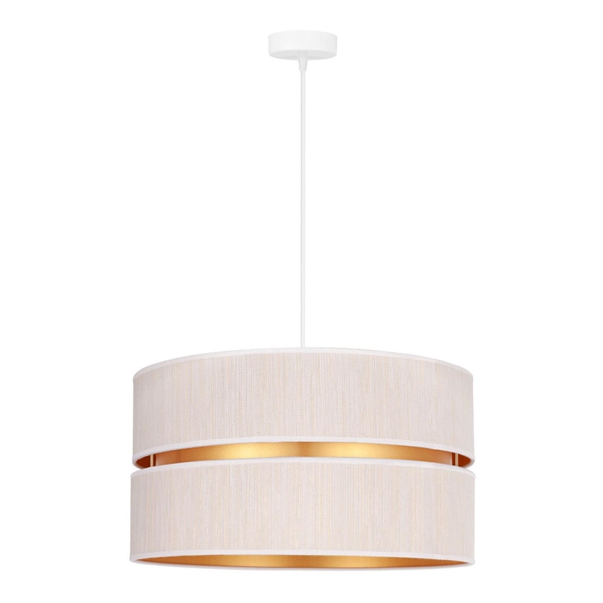 Duolla - Luster na sajli DUO 1xE27/15W/230V pr. 40 cm krem/zlatna