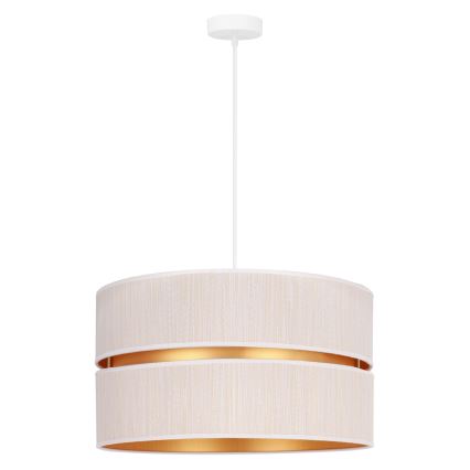 Duolla - Luster na sajli DUO 1xE27/15W/230V pr. 40 cm krem/zlatna