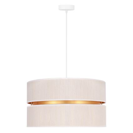Duolla - Luster na sajli DUO 1xE27/15W/230V pr. 40 cm krem/zlatna