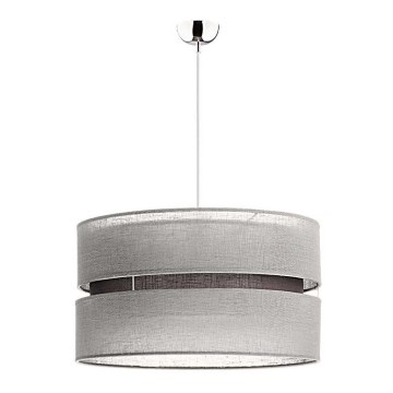 Duolla - Luster na sajli DUO 1xE27/15W/230V pr. 40 cm siva