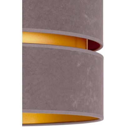 Duolla - Luster na sajli DUO 1xE27/15W/230V pr. 40 cm siva