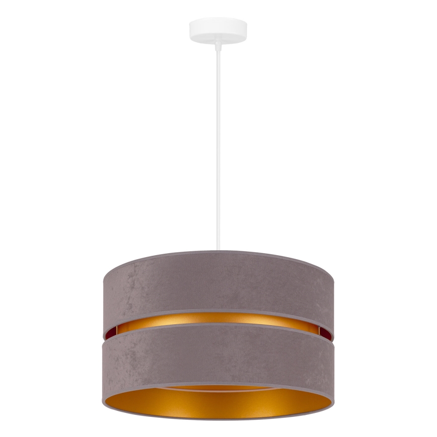 Duolla - Luster na sajli DUO 1xE27/15W/230V pr. 40 cm siva