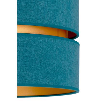 Duolla - Luster na sajli DUO 1xE27/15W/230V pr. 40 cm tirkizna/zlatna
