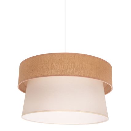 Duolla - Luster na sajli ETNIC 1xE27/40W/230V pr. 45 cm krem/bež