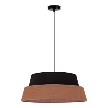 Duolla - Luster na sajli GALAXY 1xE27/15W/230V pr. 50 cm smeđa/crna