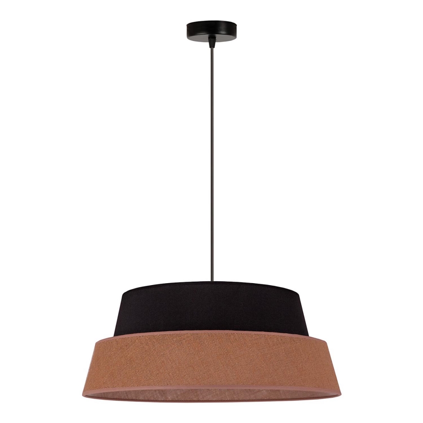 Duolla - Luster na sajli GALAXY 1xE27/15W/230V pr. 50 cm smeđa/crna