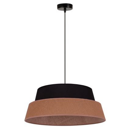 Duolla - Luster na sajli GALAXY 1xE27/15W/230V pr. 50 cm smeđa/crna