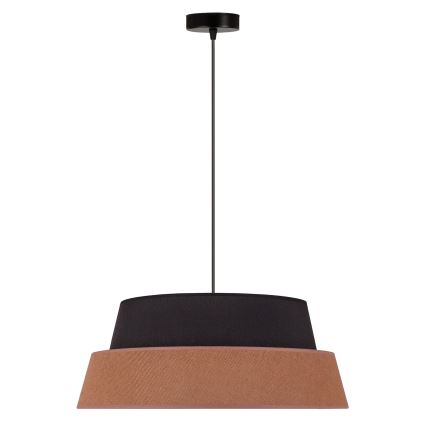 Duolla - Luster na sajli GALAXY 1xE27/15W/230V pr. 50 cm smeđa/crna