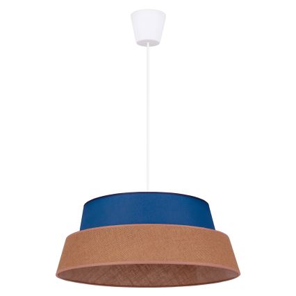 Duolla - Luster na sajli GALAXY 1xE27/40W/230V pr. 50 cm plava