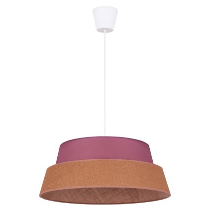 Duolla - Luster na sajli GALAXY 1xE27/40W/230V pr. 50 cm ružičasta