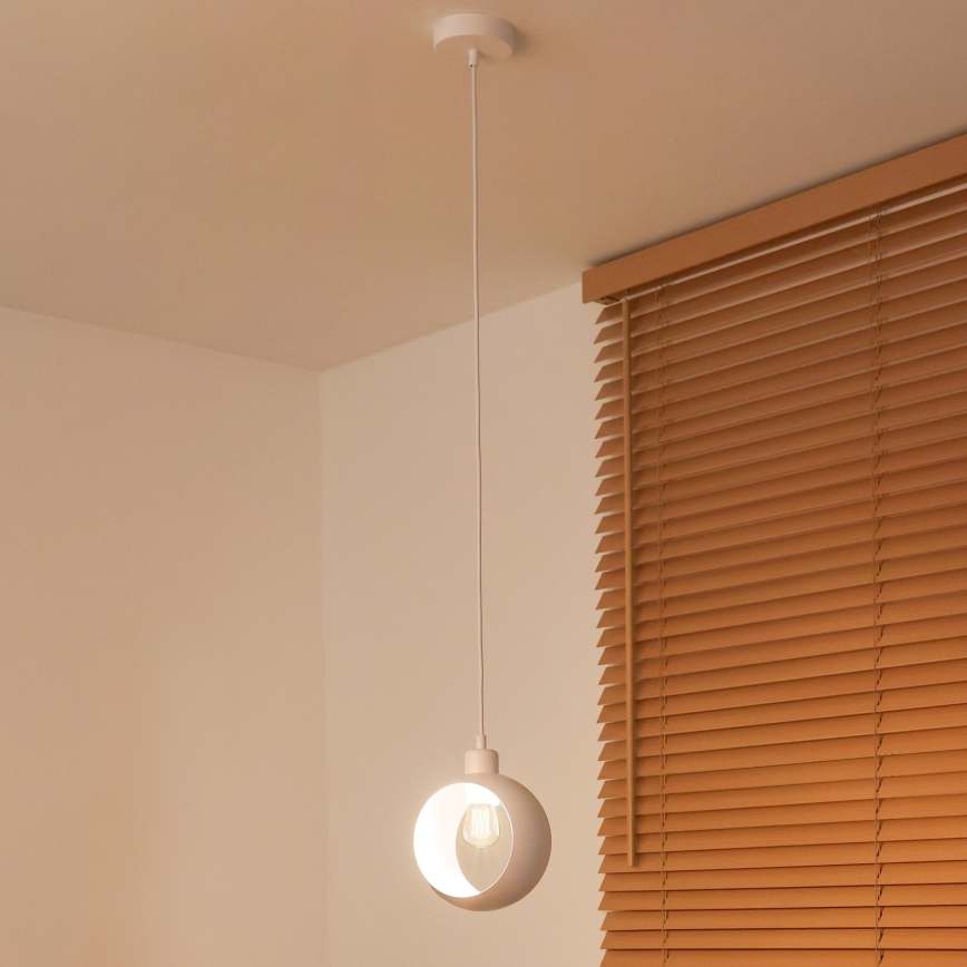 Duolla - Luster na sajli IRONLINE 1xE27/15W/230V bijela