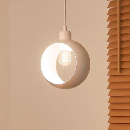 Duolla - Luster na sajli IRONLINE 1xE27/15W/230V bijela