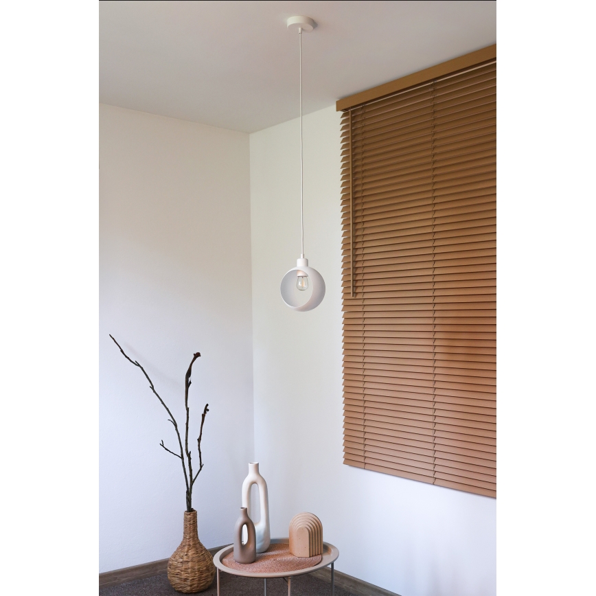 Duolla - Luster na sajli IRONLINE 1xE27/15W/230V bijela