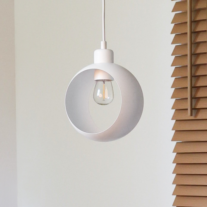 Duolla - Luster na sajli IRONLINE 1xE27/15W/230V bijela