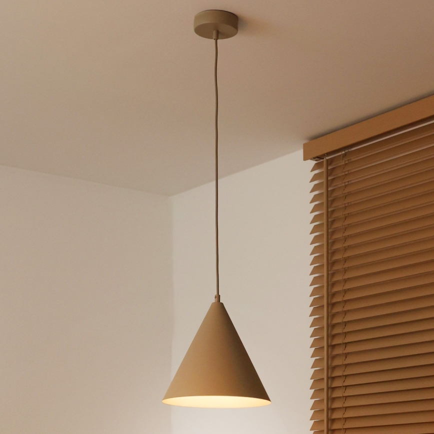 Duolla - Luster na sajli IRONLINE 1xG9/3W/230V Ø 25 cm bež