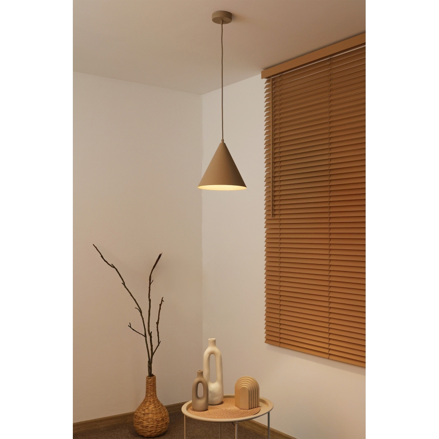 Duolla - Luster na sajli IRONLINE 1xG9/3W/230V Ø 25 cm bež