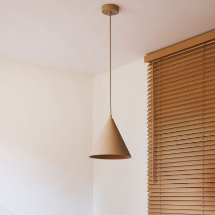 Duolla - Luster na sajli IRONLINE 1xG9/3W/230V Ø 25 cm bež