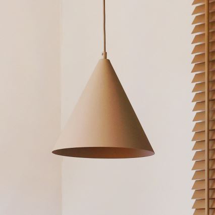 Duolla - Luster na sajli IRONLINE 1xG9/3W/230V Ø 25 cm bež