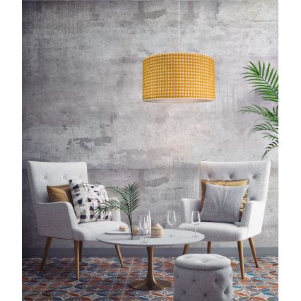 Duolla - Luster na sajli KENT 1xE27/40W/230V pr. 45 cm žuta