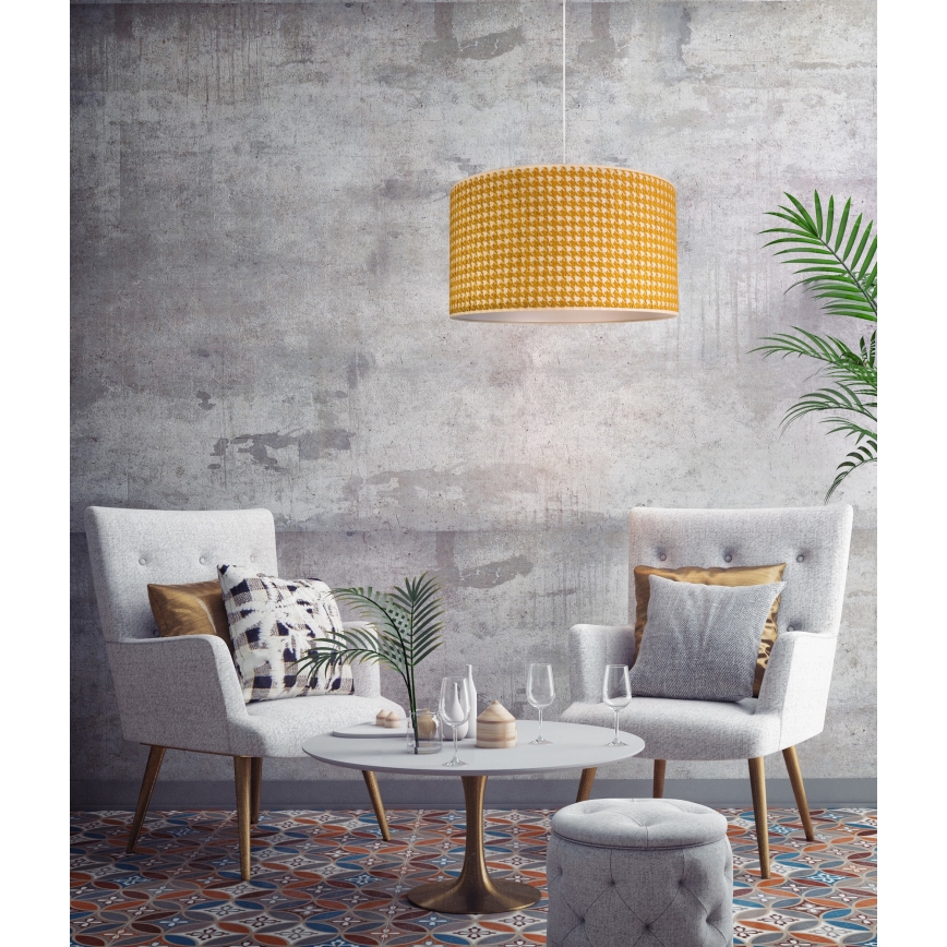 Duolla - Luster na sajli KENT 1xE27/40W/230V pr. 45 cm žuta