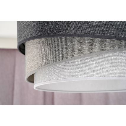 Duolla - Luster na sajli KOBO 1xE27/15W/230V pr. 45 cm antracit/siva/bijela