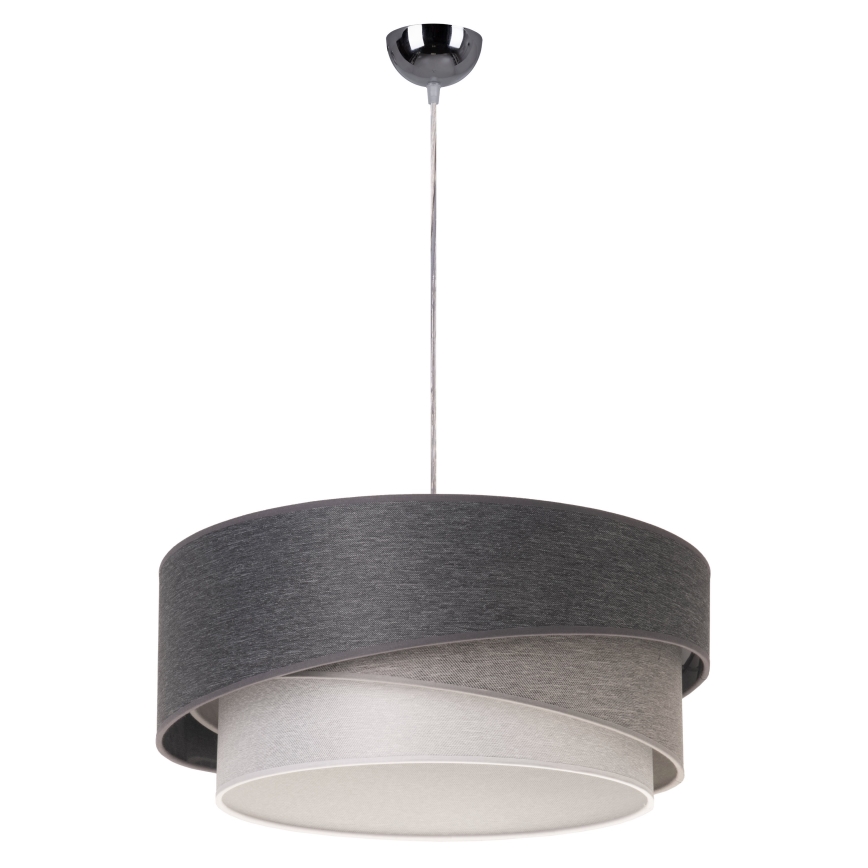 Duolla - Luster na sajli KOBO 1xE27/15W/230V pr. 45 cm antracit/siva/bijela