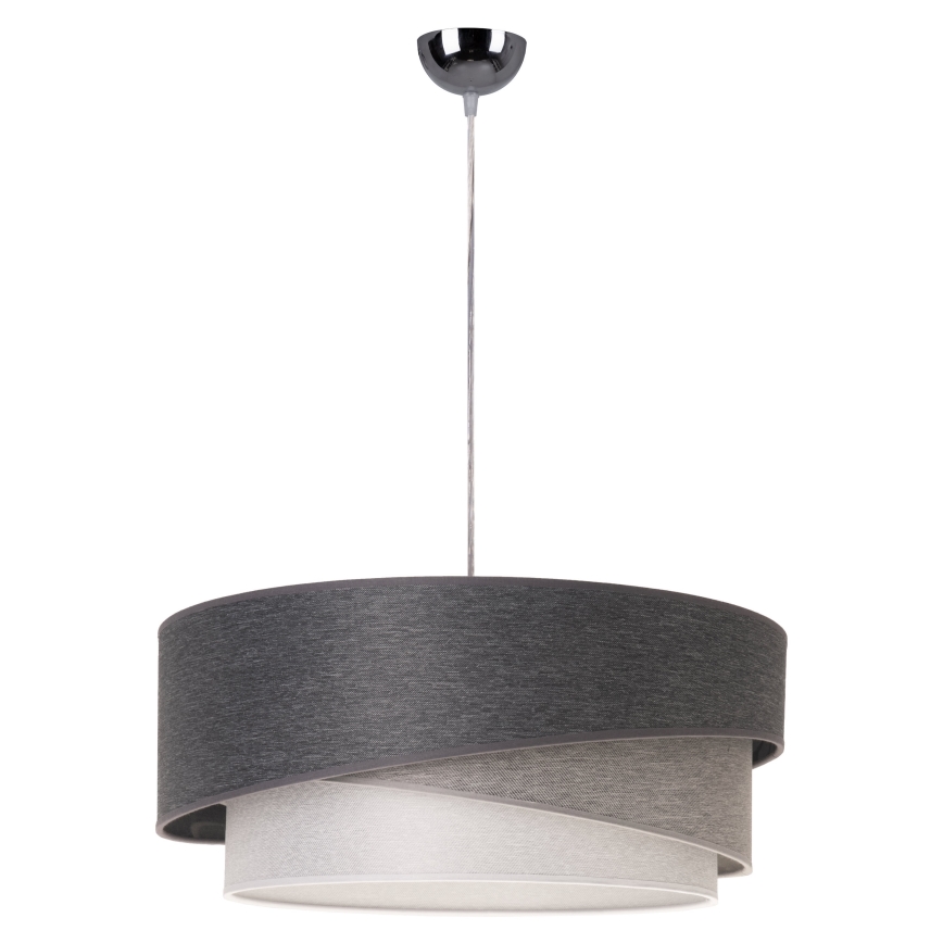 Duolla - Luster na sajli KOBO 1xE27/15W/230V pr. 45 cm antracit/siva/bijela