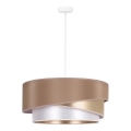 Duolla - Luster na sajli KOBO 1xE27/15W/230V pr. 45 cm bež/zlatna/bijela